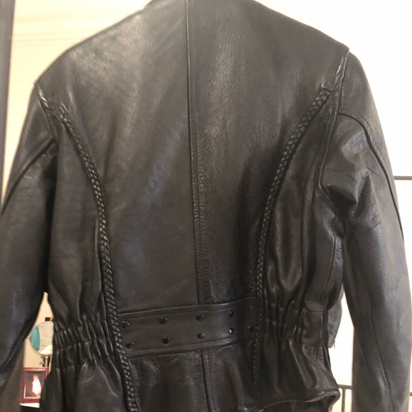 Women’s Motorcycle Leather Jacket size Small - Picture 2 of 3